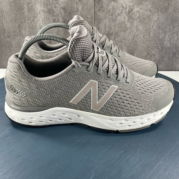New Balance Shoes - New Balance Womens 680v6 Grey Comfort Athletic Running Shoes Size US 10